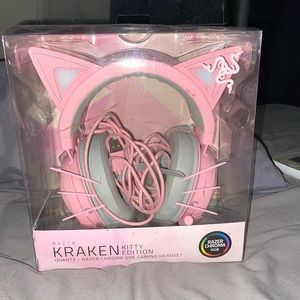 Pink Razer Kranken RGB headset